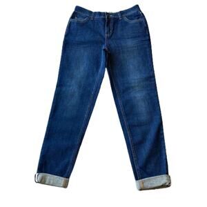 Boden Mid Rise Stretch Ankle Length Jeans Women's 4 Blue